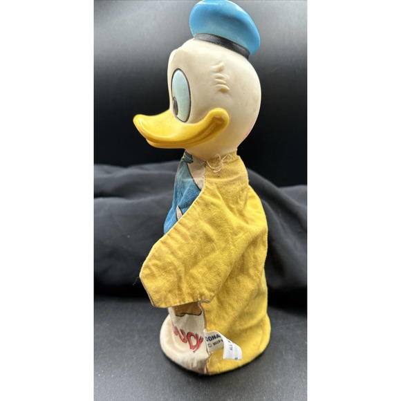1950's Vintage Donald Duck Hand Puppet Walt Disney Production Japan Excellent 5M - Picture 10 of 14